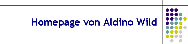 Homepage von Aldino Wild