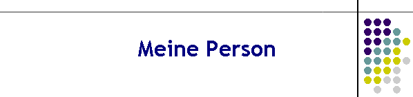 Meine Person